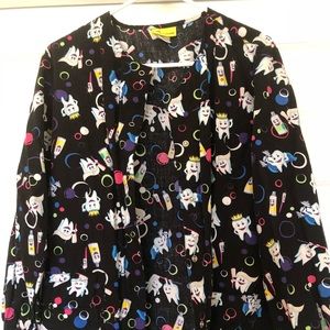 Wonderwink toothy Scrub jacket XS